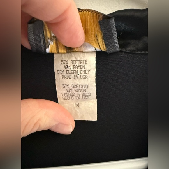 Vintage Pop Icon Shirt Men’s SZ M Black Blue Geometric Button Up Retro Casual - Picture 3 of 7